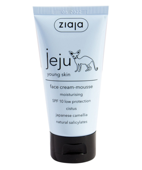 ZIAJA Крем-мусс увлажняющий для лица SPF10, 50мл