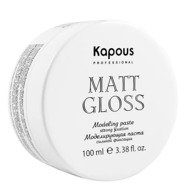 Kapous Моделирующая паста для волос сильной фиксации Matt Gloss, 100мл