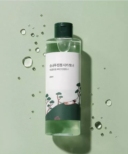 Round Lab Тоник успокаивающий для лица PINE CALMING CICA TONER, 250мл (2)