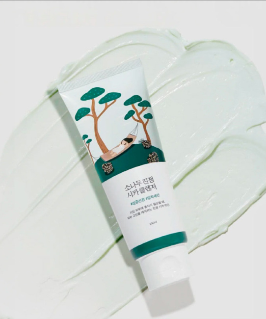 Round Lab Пенка успокаивающая очищающая для лица PINE CALMING CICA CLEANSER, 150мл (1)