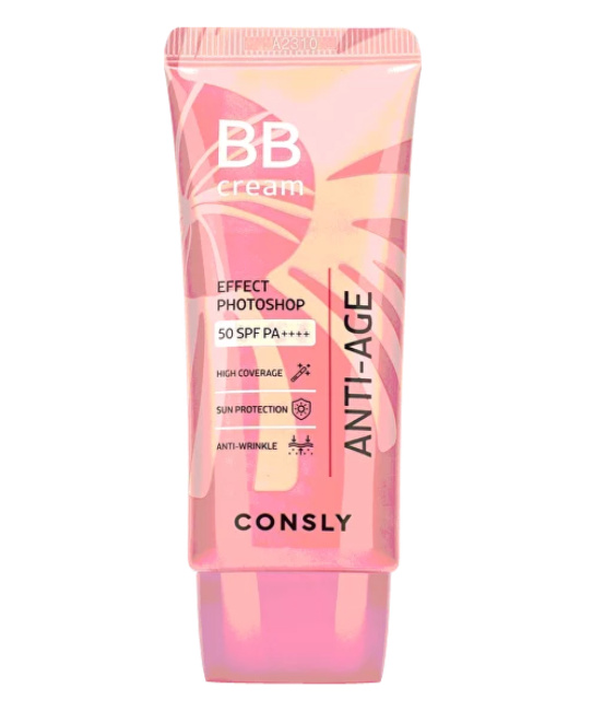 Consly BB-крем антивозрастной с эффектом фотошопа SPF50/PA++++ Натуральный бежевый, 50мл
