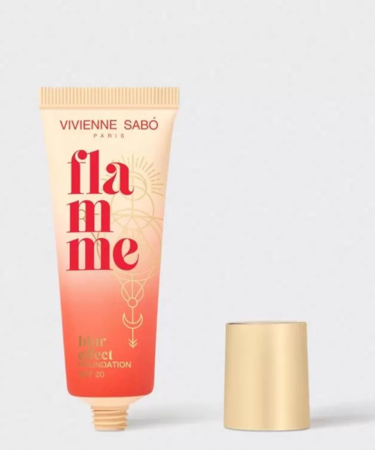 Vivienne Sabo Тональная основа для лица с spf “Flamme” тон 02: светло-бежевый, 23мл (1)