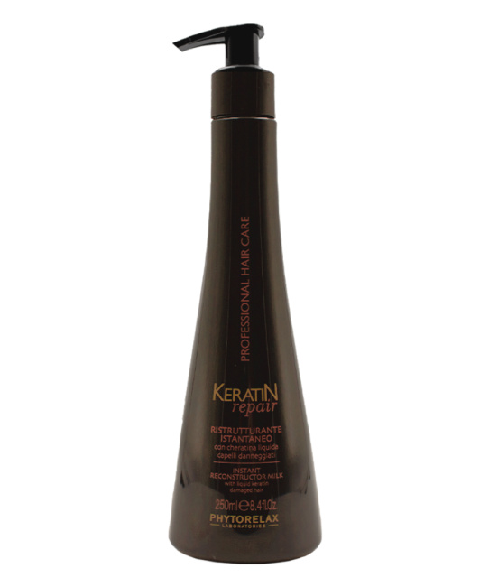Phytorelax Молочко для волос с кератином восстанавливающее LABORATORIES KERATIN , 250мл 