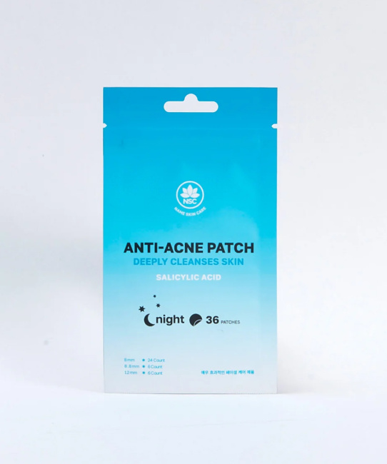 NAME SKIN CARE NAME SKIN CARE Патчи от прыщей Чистая кожа с Салициловой Кислотой Ночные Anti-Acne NIGHT Patch Salicylic Acid Deeply Cleanses Skin, 36 штук, 36шт (1)