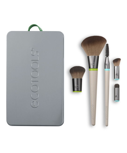 EcoTools Набор кистей для макияжа (5 сменных насадок и 2 ручки) Interchangeables, 7шт