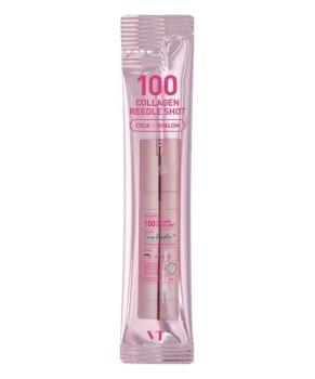 VT COSMETICS VT COSMETICS Бустер-сыворотка с микроиглами и коллагеном 100 Collagen Reedle Shot (розовая) 2 мл, 2