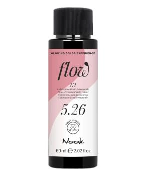 NOOK Краска для волос FLOW demi-permanent hair colour, тон 5.26 (шатен фиолетово-красный), 60мл