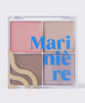 Vivienne Sabo Палетка для скульптурирования лица кремовая Mariniere, тон: 01, 14г