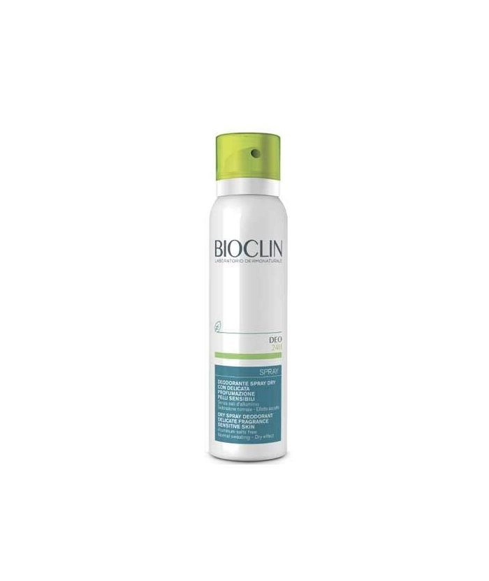 BIOCLIN  Сухой спрей-дезодорант с легким ароматом для чувствительной кожи 24Ч, 150мл