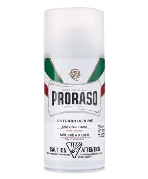 PRORASO Пена для бритья для чувствительной кожи с зеленым чаем и овсом