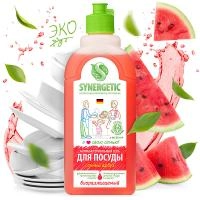 Synergetic Средство для мытья посуды, детских игрушек "Арбуз", 500мл