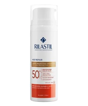 Rilastil Rilastil Крем солнцезащитный крем против морщин, с тонирующим эффектом SPF 50+ AGE REPAIR, 50 мл, 50мл