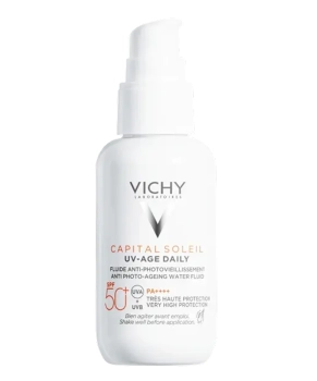 VICHY Флюид для лица солнцезащитный против признаков фотостарения кожи UV-AGE DAILY SPF 50+, Capital Soleil, 80мл