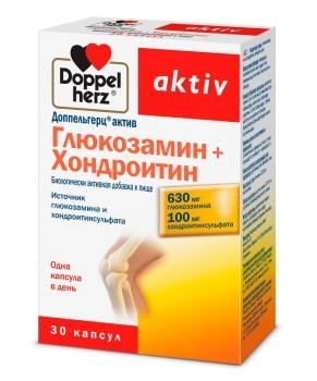Doppelherz Глюкозамин+Хондроитин Aktiv № 30 1232 мг (30 капс.)