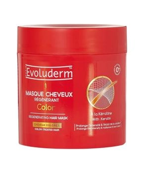 Evoluderm Восстанавливающая маска для окрашенных волос с Кератином, 500мл