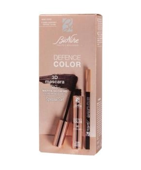 BioNike Набор (Тушь для ресниц DEFENCE COLOR 3D MASCARA , тон 01, noir 11 мл + Карандаш для век DEFENCE COLOR KOHL&KAJAL eye pencil, тон 101), 11мл