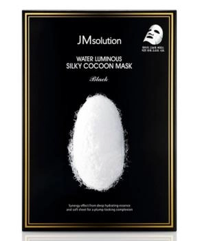 JM Solution Восстанавливающая маска для лица с экстрактом шёлка Water Luminus Silky Cocoon Mask Black, 35мл