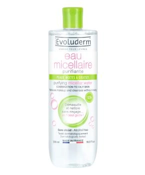 Evoluderm Мицеллярная вода для жирной кожи, 500мл