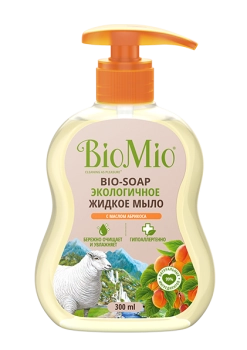 BioMio Мыло жидкое экологичное "С маслом абрикоса", 300мл