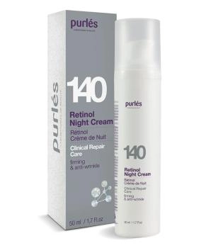 Purles Ночной крем для лица с ретинолом 0.5% 140, 50мл