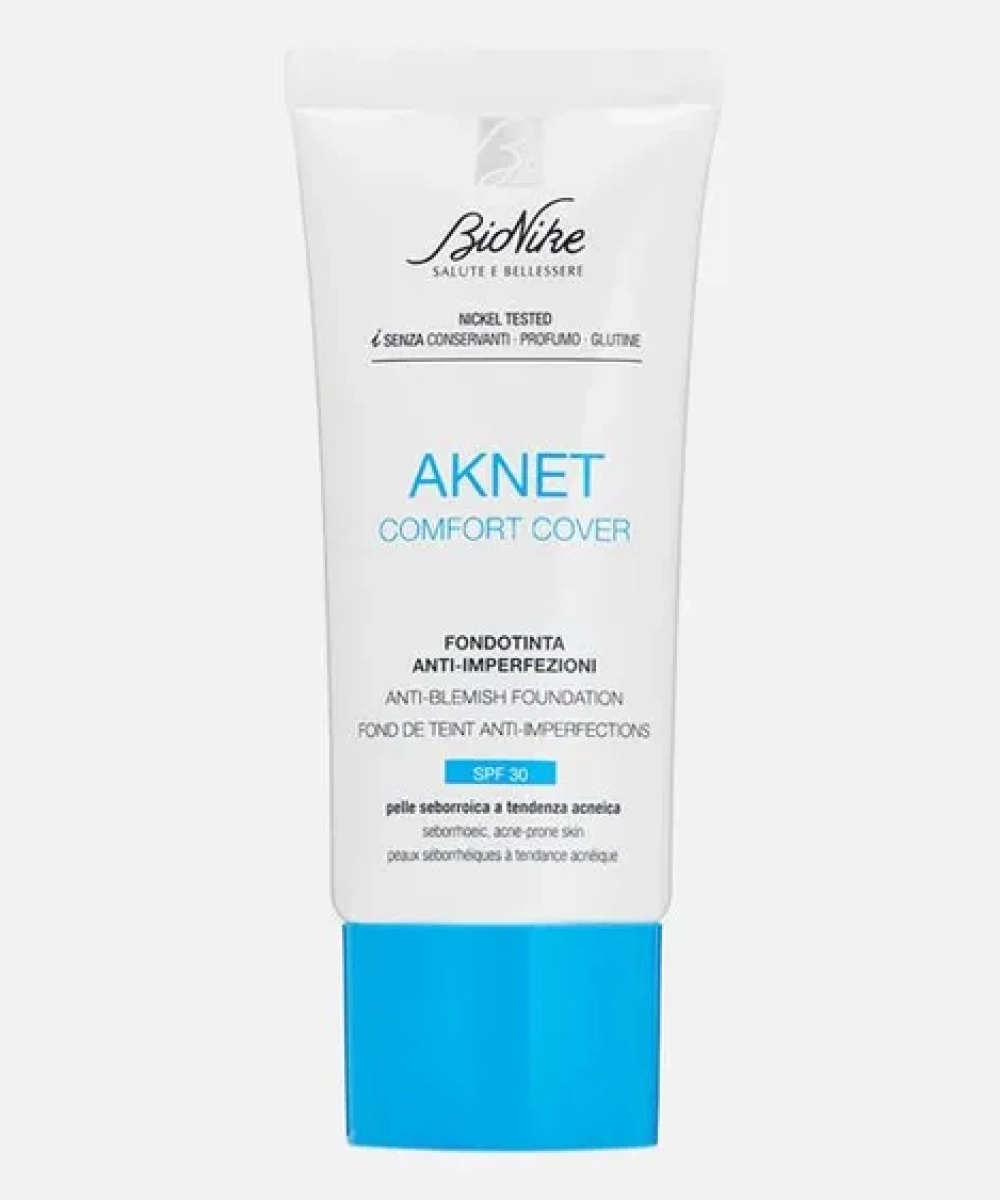 BioNike Тональная основа, маскирующая несовершенства кожи AKNET Comfort Cover 101 ivoire, 30мл