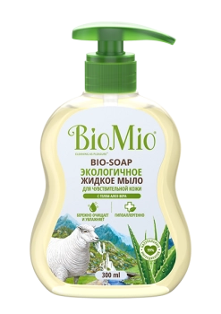 BioMio Мыло жидкое экологичное с гелем алоэ вера, 300мл