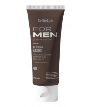 Selfielab Крем 3 в 1 Увлажнение питание защита, лицо/руки/тело FOR MEN, 75