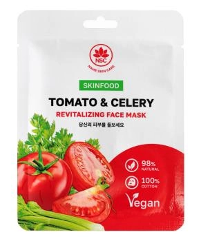 NAME SKIN CARE Маска тканевая для лица томат и сельдерей SKINFOOD, 22мл