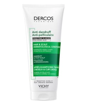 VICHY Кондиционер увлажняющий против перхоти для волос и кожи головы Dercos Technique, 200мл