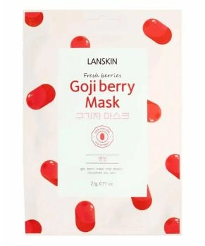 Lanskin  Тканевая маска для лица с ягодами годжи, 21г