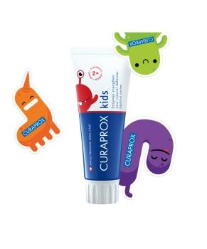 Curaprox Зубная паста Kids "Клубника", 60мл