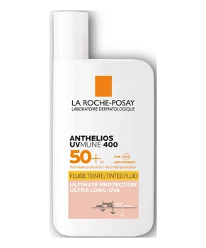 La Roche-Posay Тонирующий флюид для лица слонцезащитный ANTHELIOS UVMUNE  400 SPF 50+ , 50мл