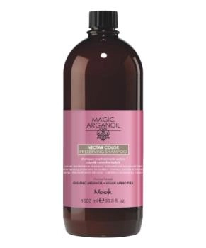 NOOK Nook Шампунь для сохранения цвета окрашенных волос Магия Арганы MAGIC ARGANOIL NECTAR COLOR PRESERVING SHAMPOO colour maintenance shampoo 1000 мл, 1000мл