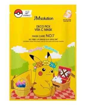 JM Solution Маска тканевая освежающая с витамином C Vita C Mask POKEMON PIKACHU, 30мл
