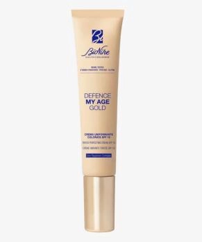 BioNike Крем для лица тонирующий DEFENCE MY AGE GOLD tinted perfecting cream SPF 15, 40