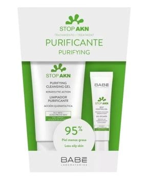 BABE Laboratorios Набор STOP AKN: Эмульсия матирующая увлажняющая + Гель против акне локального применения