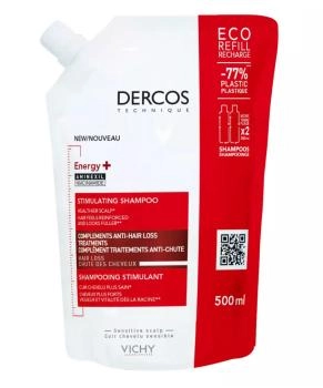 VICHY Шампунь против выпадения волос Dercos Energe+, 500мл