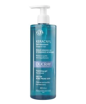 DUCRAY Гель для лица и тела очищающий Keracnyl, 400мл
