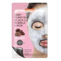 Purederm Тканевая очищающая пузырьковая маска для лица Вулканическа, 20г