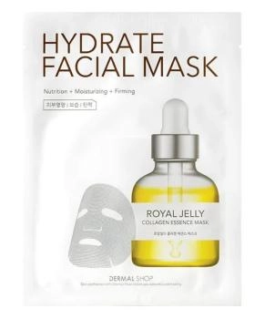DERMAL Тканевая маска для лица с пчелиным маточным молочком, 25шт