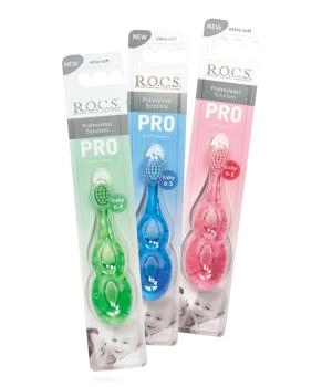 ROCS Зубная щетка детская для детей от 0 до 3х лет, 1шт