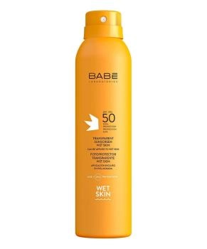 BABE Laboratorios Прозрачный влагоустойчивый солнцезащитный спрей SPF 50+, 200мл