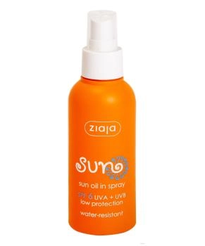 ZIAJA Масло для загара в спрее SPF 6, 125мл