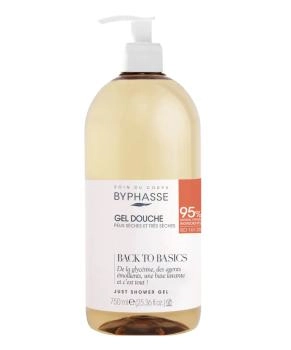 BYPHASSE Гель для душа для сухой и очень сухой кожи, 750мл