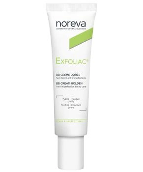 Noreva BB крем для лица, золотистый тон, Exfoliac, 30мл