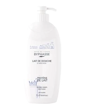 BYPHASSE Крем-гель для душа Молочные протеины CARESSE, 1000мл