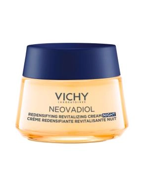 VICHY Антивозрастной ночной крем с охлаждающим эффектом для увеличения плотности и восстановления тонуса кожи лица, 50мл