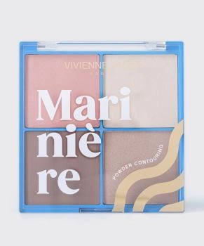 Vivienne Sabo Палетка пудровая для скульптурирования лица Mariniere, тон: 01, 17.2г