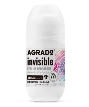 Agrado Дезодорант-антиперспирант шариковый унисекс INVISIBLE, 50мл