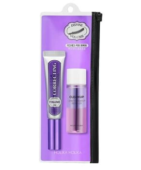 Holika Holika Набор: водостойкая тушь для ресниц с эффектом объема + ремувер Lash Correcting Mascara 02 Define Volume (Mascara + Remover) , 39мл